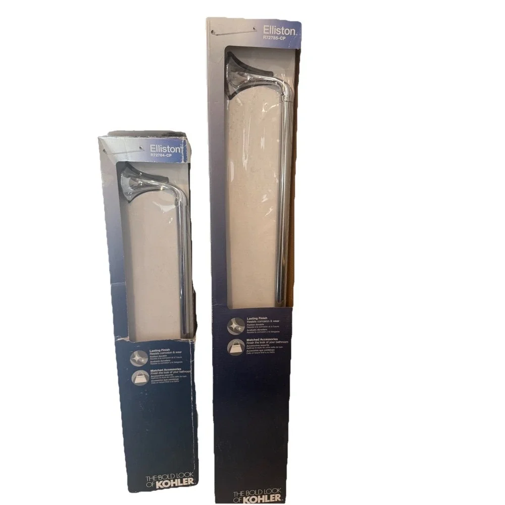 Lot Of 2 KOHLER Elliston R72784-5 CP POLISHED CHROME 18 & 24